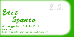 edit szanto business card